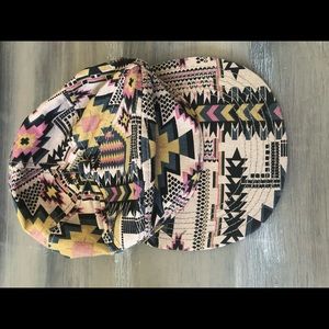 Aztec flat bill hat